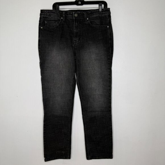 Buffalo David Bitton Jackson Jeans 34 x 32 Black Straight Stretch Modern Men's - Picture 1 of 6